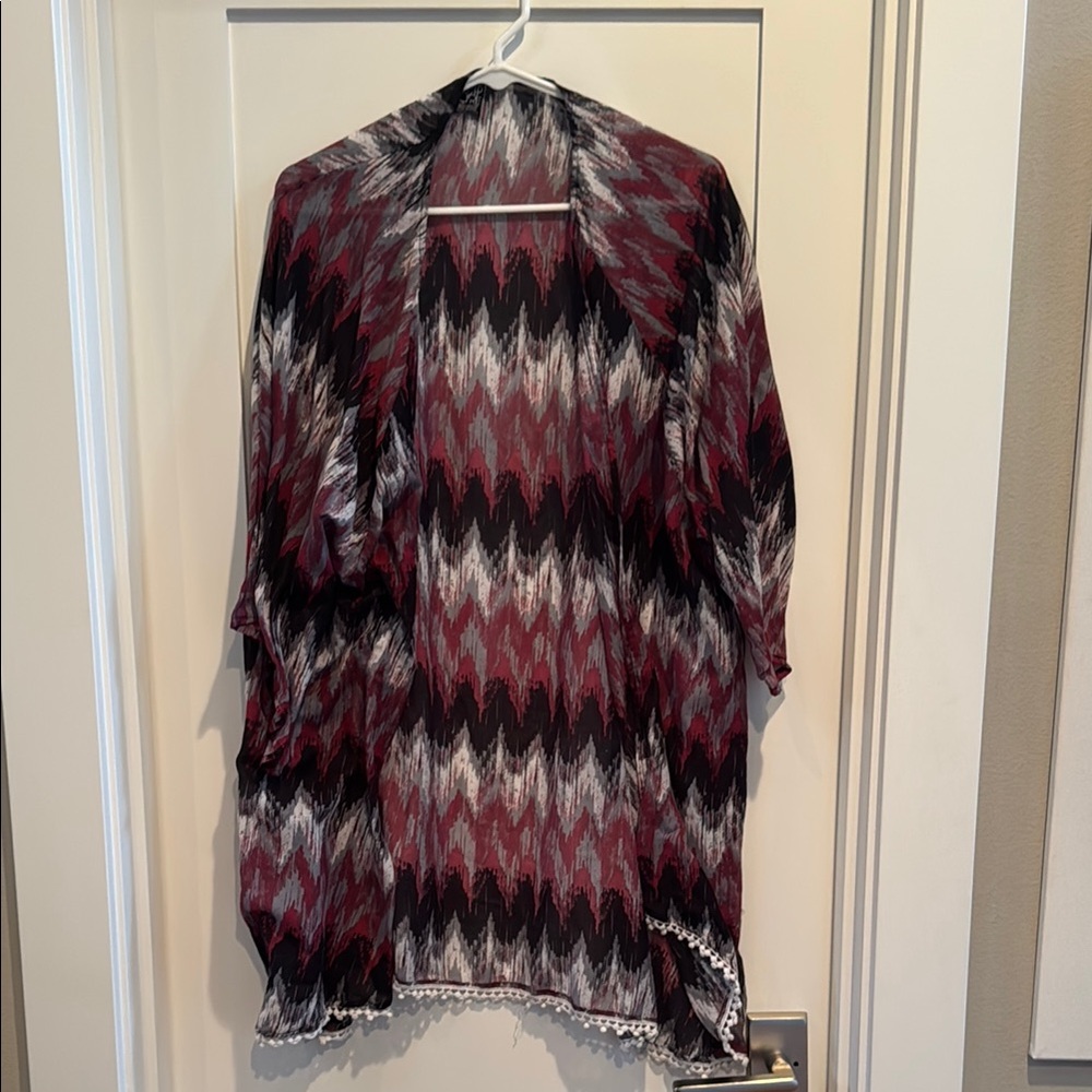 Chevron Patterned Women's Cardigan